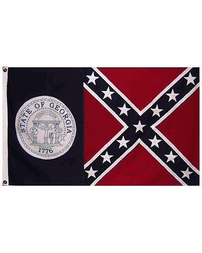 old Georgia (1956) 3'x5' embroidered polyester flag